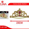 Corona dorada 10x23cm