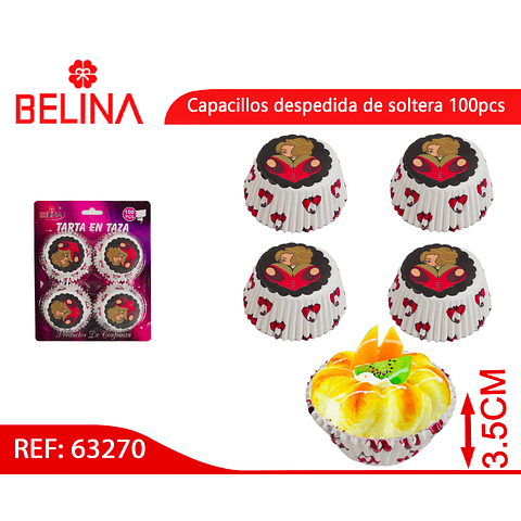 Capacillos despedida de soltera 100pcs 11cm