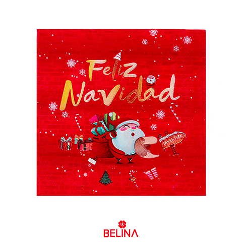 Servilletas de papel viejo pascuero de Navidad 16un. 33x33cm