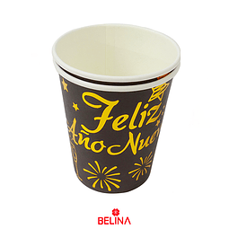 Vasos de cartón feliz año nuevo 6un. 250ml
