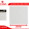 Servilletas blanca 20pcs 25x25cm