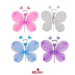 Conjunto de mariposa 3pcs color aleatorio