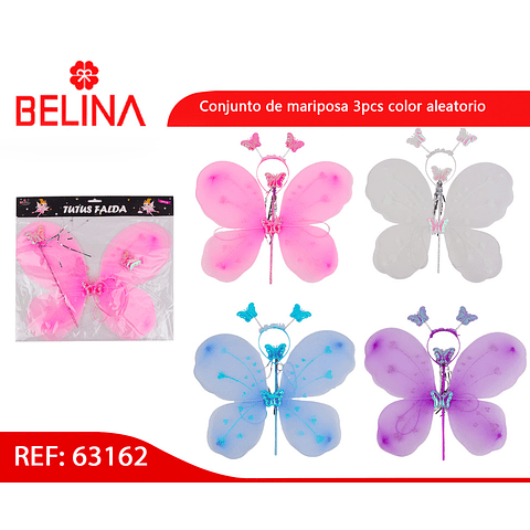 Conjunto de mariposa 3pcs color aleatorio