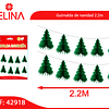 Guirnalda de navidad verde 2.2m