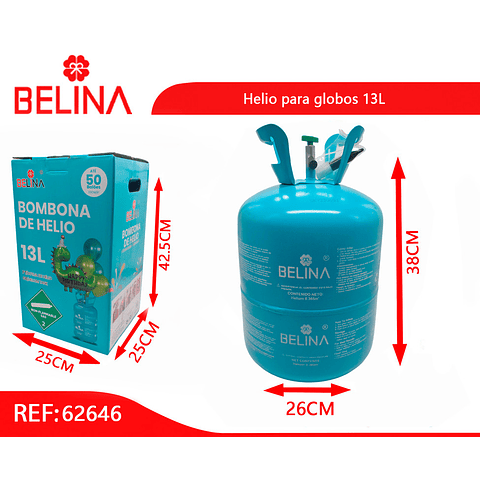 Helio para globos 50 globos R9 – Belina Cotillon