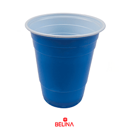 Vasos plasticos azul 500ml 10pcs