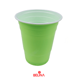 Vasos plasticos verde 500ml 10pcs