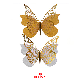 Mariposas decorativas 3D 12pcs.