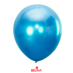 Globos cromados azul 15cm 25un