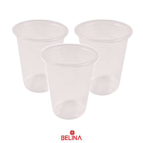 Vasos plasticos transparente 200ml 25un