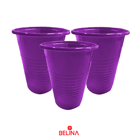 Vasos plásticos morado 200ml 25un