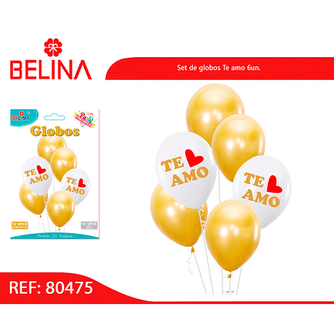 Set de globos san valentín - Belina Cotillón