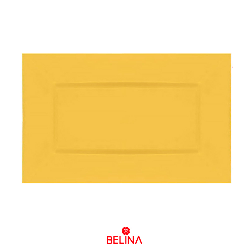 Bandeja rectangular dorada 23x33cm 3un