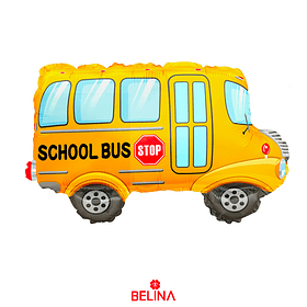 Globo metalico autobus escolar 52x68cm