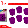 Feston fino morado oscuro 6pcs 2.5cmx10m