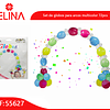 1 set de globos para arcos multicolor 72pcs