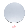 Base redonda gruesa 30cm 5mm color plata