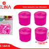 Feston decorativo rosa 4pcs6cmx10m