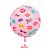 Globo burbuja de labios 80cm