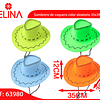 Sombrero de vaquero color aleatorio 35x39cm 