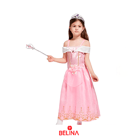 Vestido Princesa rosa 1pcs 120cm