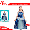 Vestido Princesa azul 1pcs 120cm