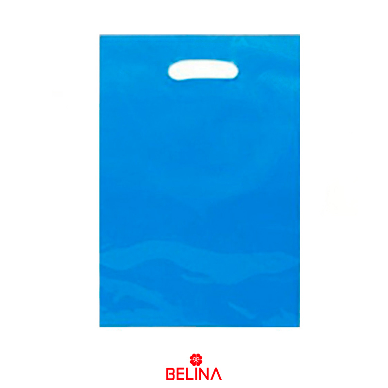 Bolsa plástica celeste 10pcs