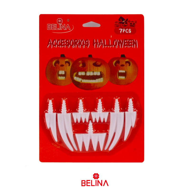 Dientes artificiales halloween 7pcs