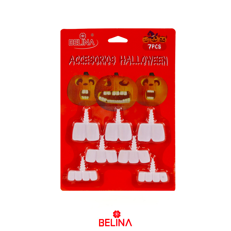 Dientes artificiales halloween 7pcs