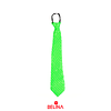 Corbata de lentejuelas verde 8x40cm 