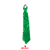 Corbata de lentejuelas verde 8x40cm 