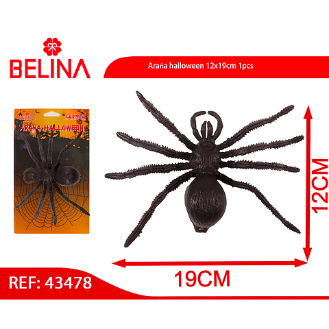 Araña halloween 12x19cm 1pcs