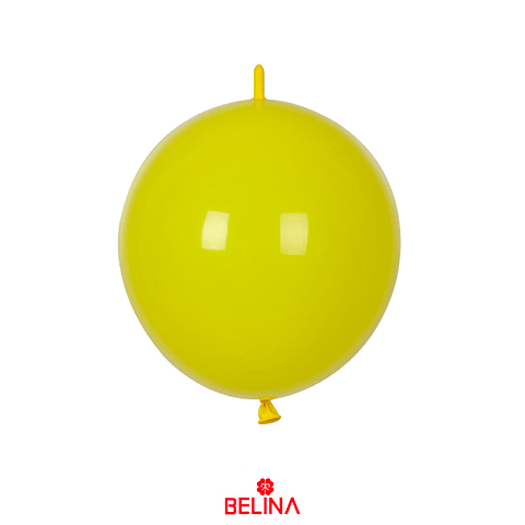 Globos de latex linking  amarillo  10pcs 25cm 