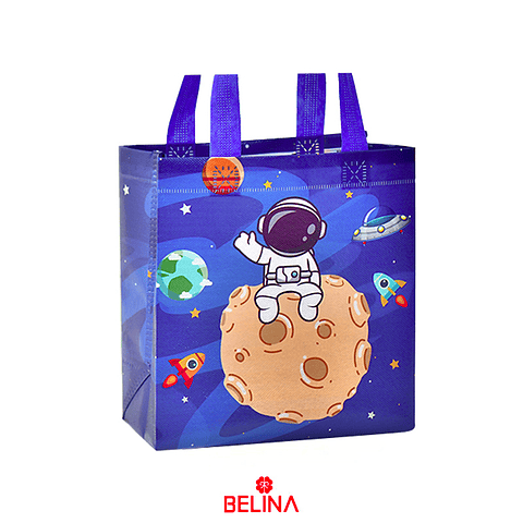 Bolsa reutilizable astronauta diseño aleatorio 12x32x36cm 1pcs