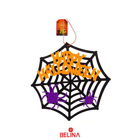 Colgante de telaraña de Halloween 23x23cm color aleatorio