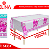 Mantel plastico rosa baby shower 108x180cm 