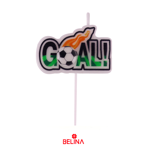 Vela futbol 8x10.5cm