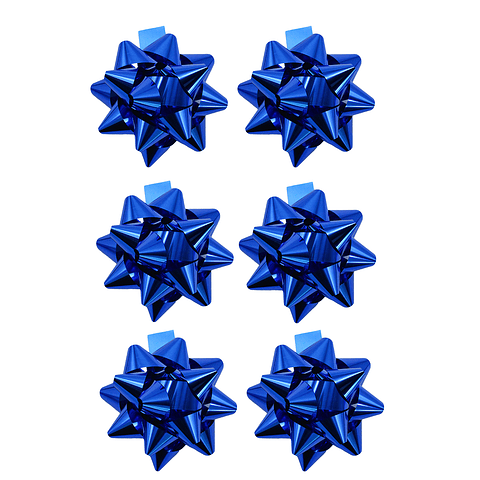 Lazo de regalo azul 6cm 6pcs