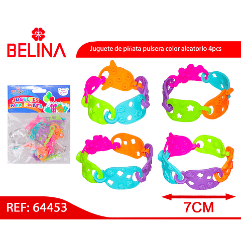 Juguete de piñata pulsera color aleatorio 4pcs