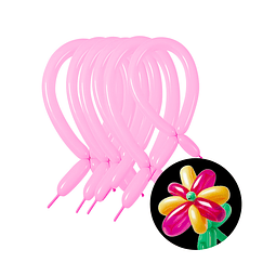 Globos de latex largos rosa 15pcs 30cm 