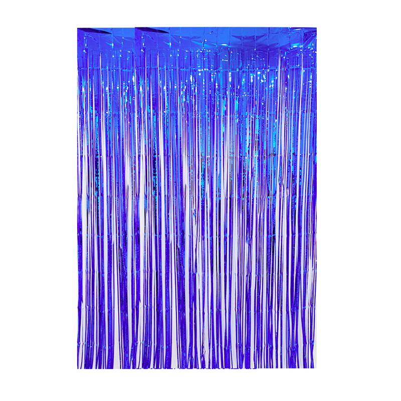Cortina cotillon azul 100x300cm