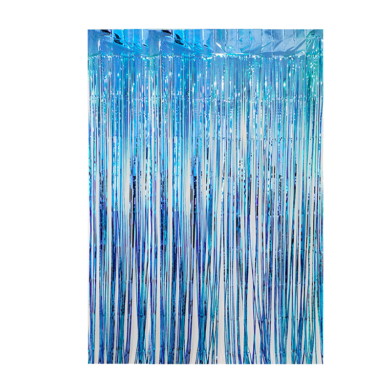 Cortina cotillon celeste 100x300cm