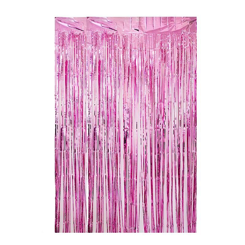 Cortina cotillon rosa 100x300cm