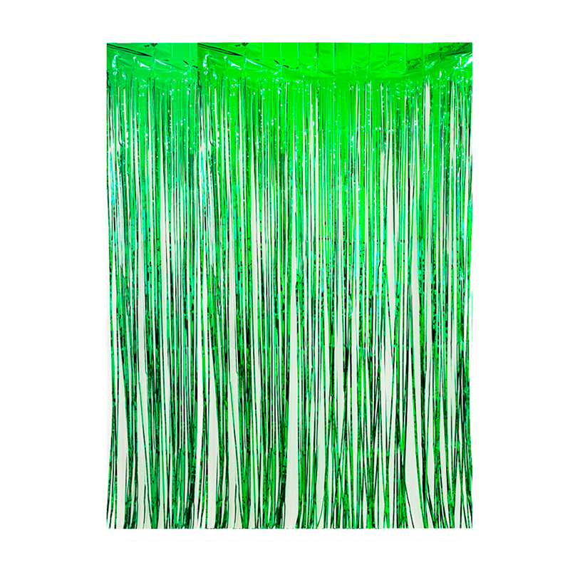 Cortina cotillon verde 100x300cm
