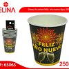 Vasos de carton feliz año nuevo 6pcs 250ml