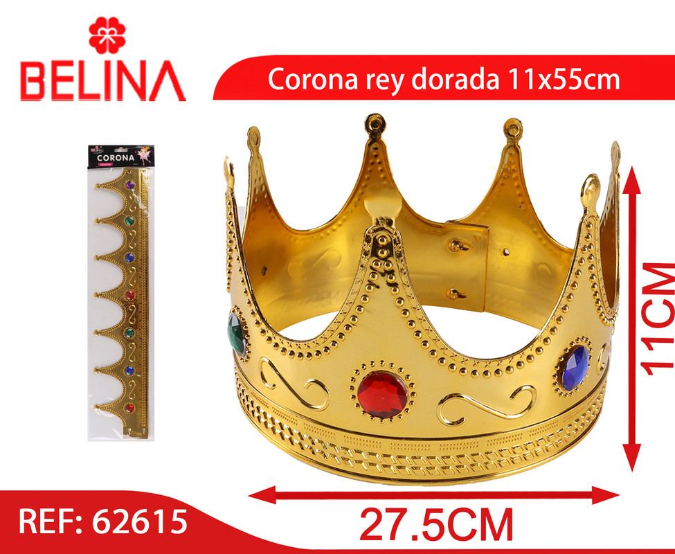 Boland 36108 Corona Medieval Dorada De Gomaespuma – Talla Ajustable Para Disfraces, Carnaval Y Fiestas Temáticas
