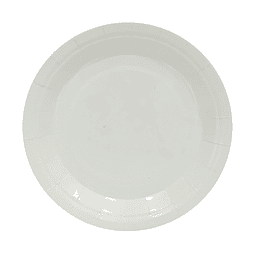 Plato de carton blanco 30pcs 18.5cm