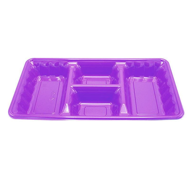 Bandeja rectangular morada 2pcs 35x18cm