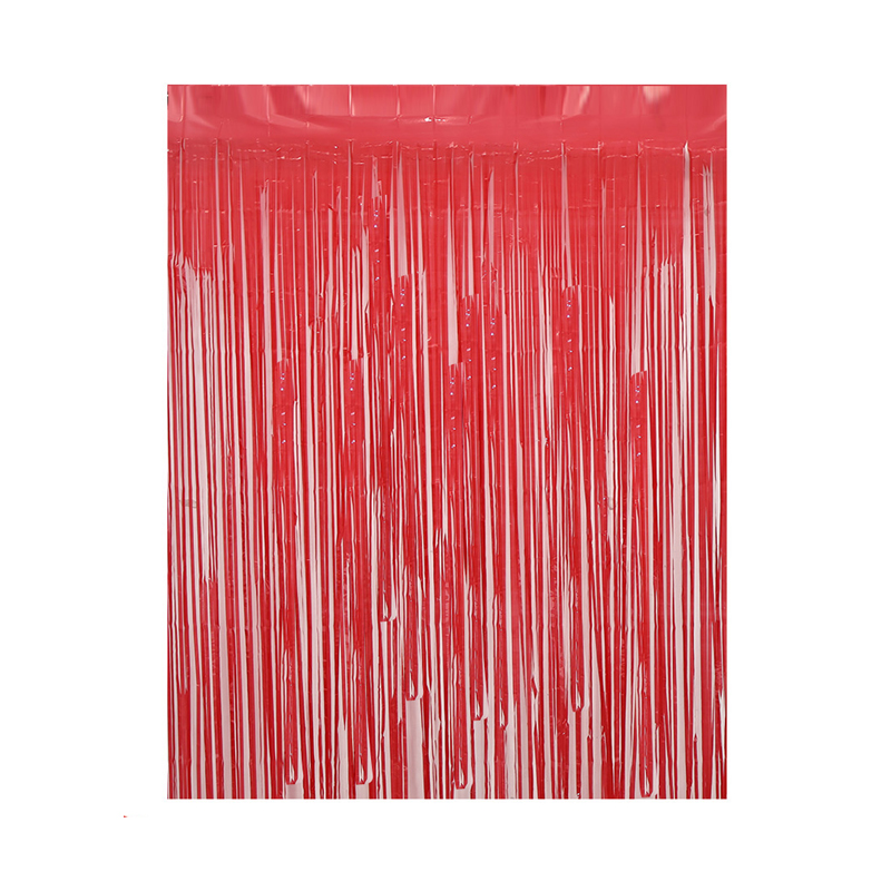 Cortina cotillon roja 100x200cm