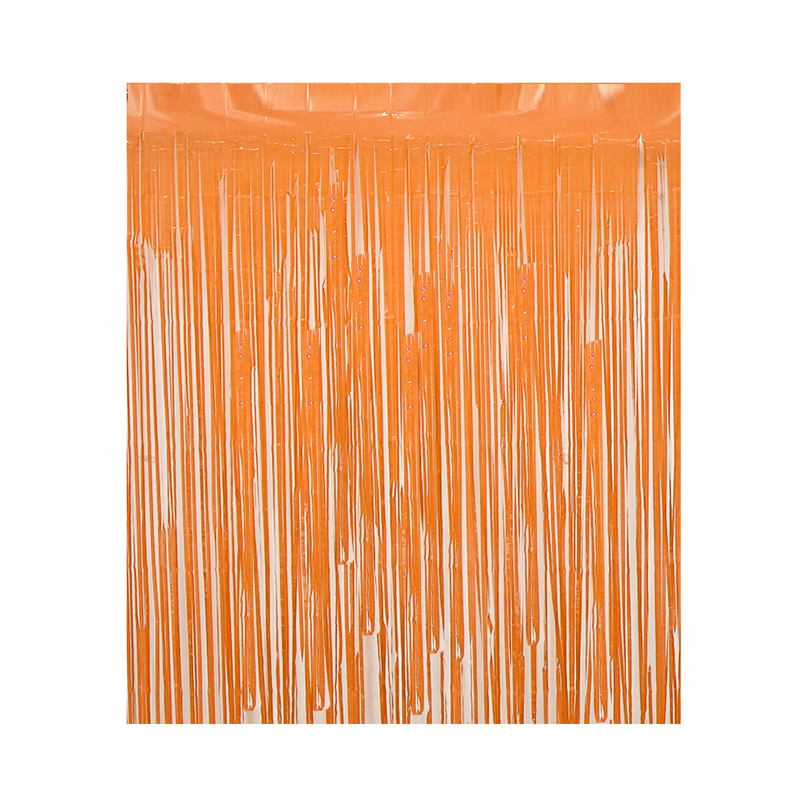 Cortina cotillon naranja 100x200cm